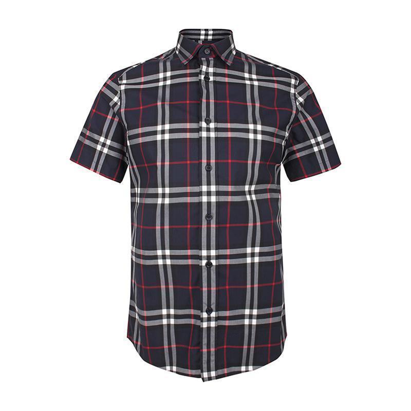 burberry博柏利男士棉质短袖衬衫80208721