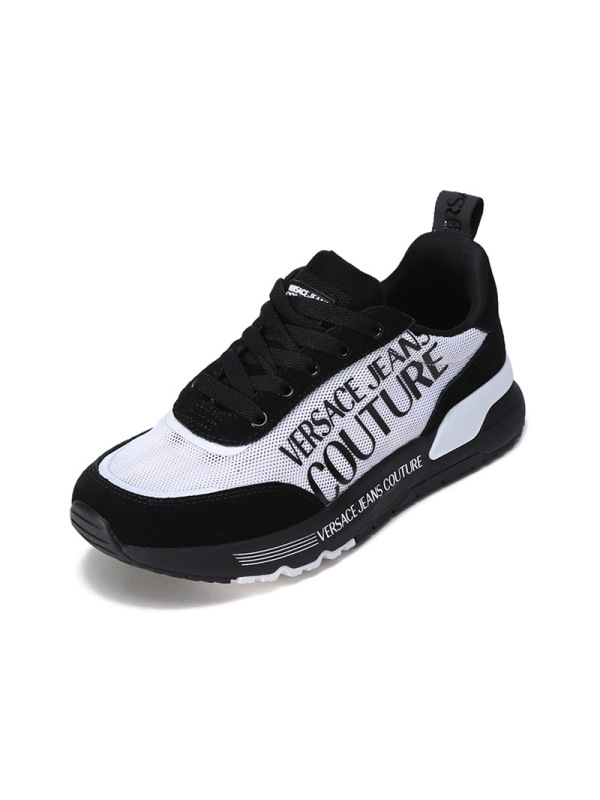 范思哲 VERSACE JEANS COUTURE 男士DYNAMIC网眼系带休闲运动鞋72YA3SA5 ZS234
