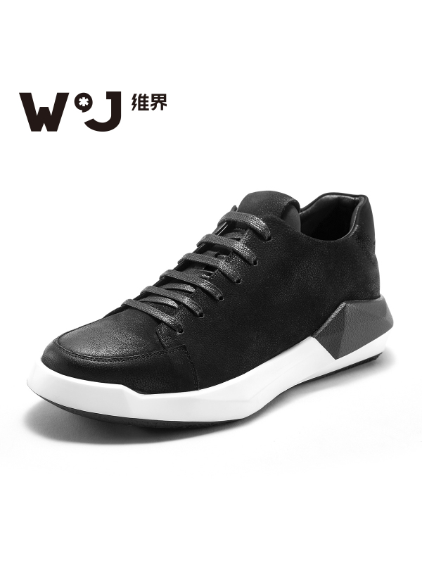 维界维界板鞋男春季真皮时尚港风韩版潮流男鞋休闲鞋易烊千玺同款鞋子