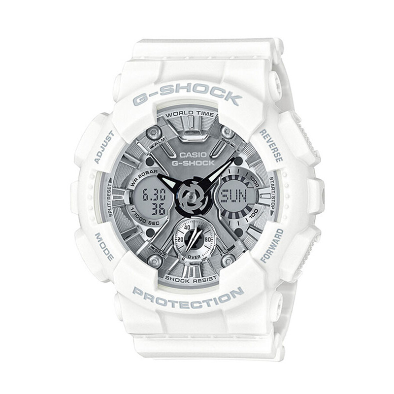 CASIO卡西欧 石英表 女 G-SHOCK系列日韩品牌运动休闲女士表GMA-S120MF-7A1