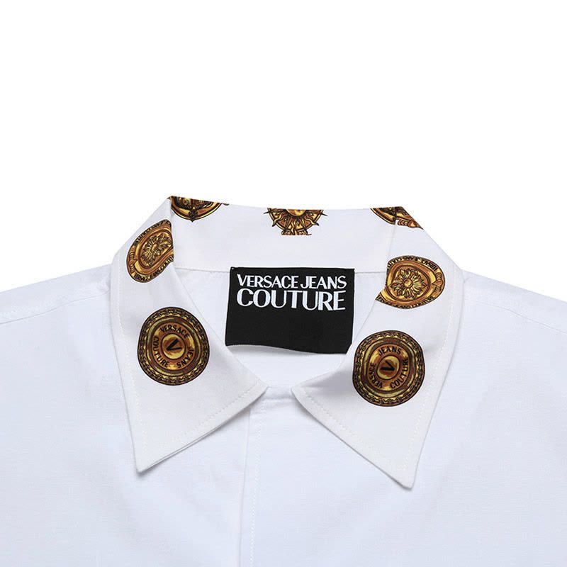 范思哲 VERSACE JEANS COUTURE 男士棉质短袖衬衫72GAL2BC CN002图片