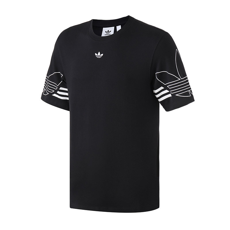 自营adidas阿迪达斯三叶草男装运动跑步圆领短袖du8145