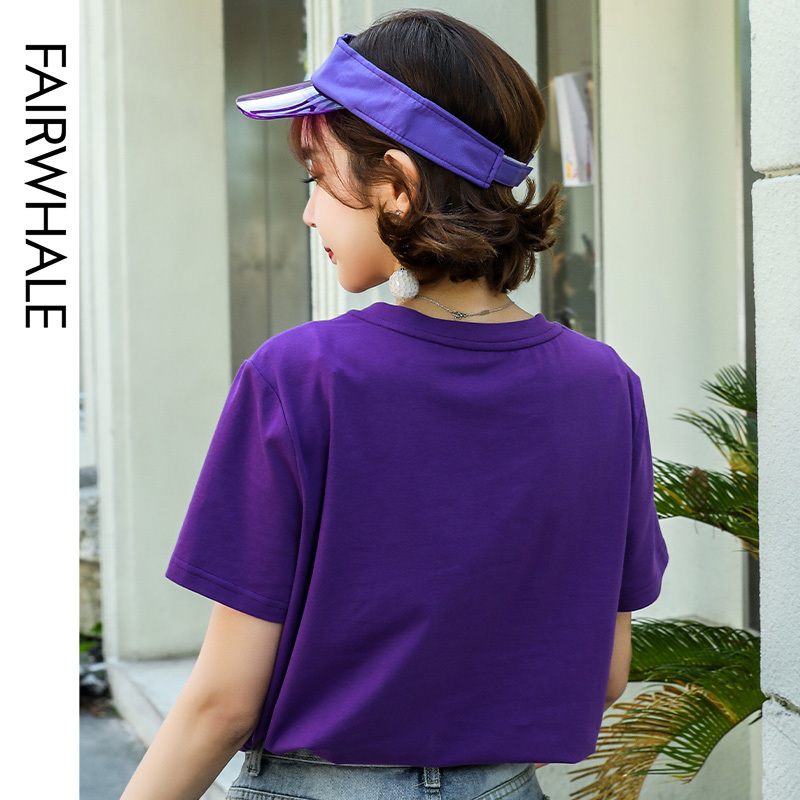 马克华菲女装白色t恤2020新款夏季短袖女ins潮流时尚洋气chic上衣