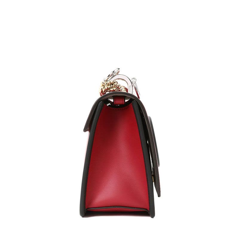 FENDI/芬迪 女包金属F圆环撞色斜挎单肩包 小号 8BT286 18.5x14x8CM图片