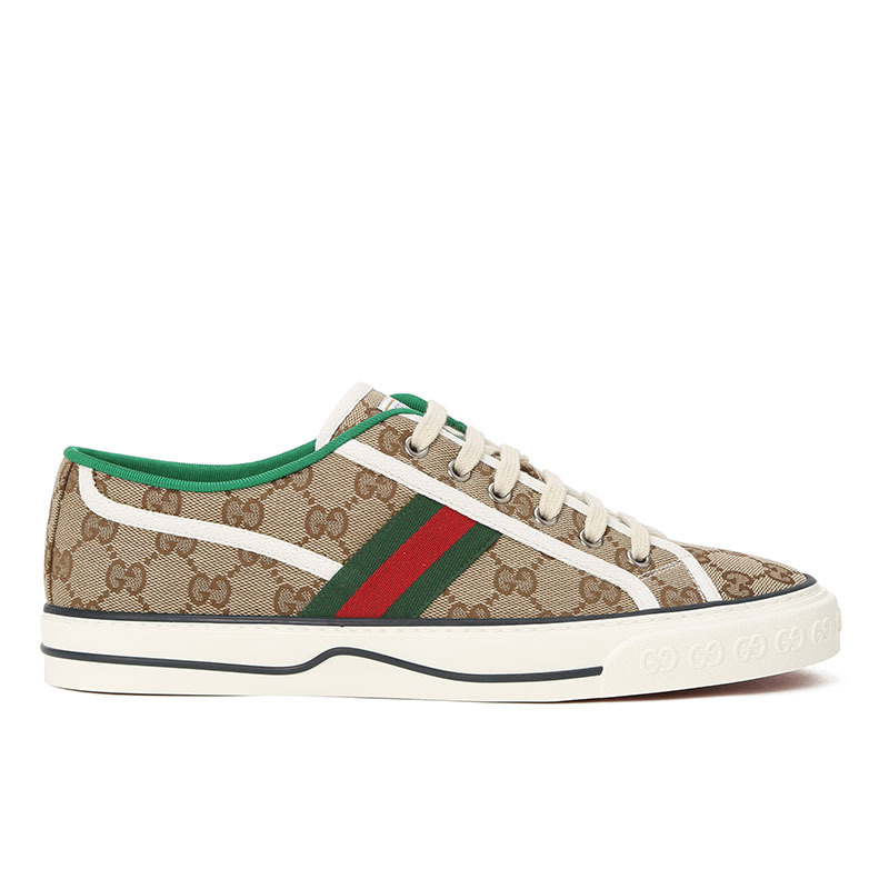 gucci tennis 1977 帆布鞋 经典织带 606111