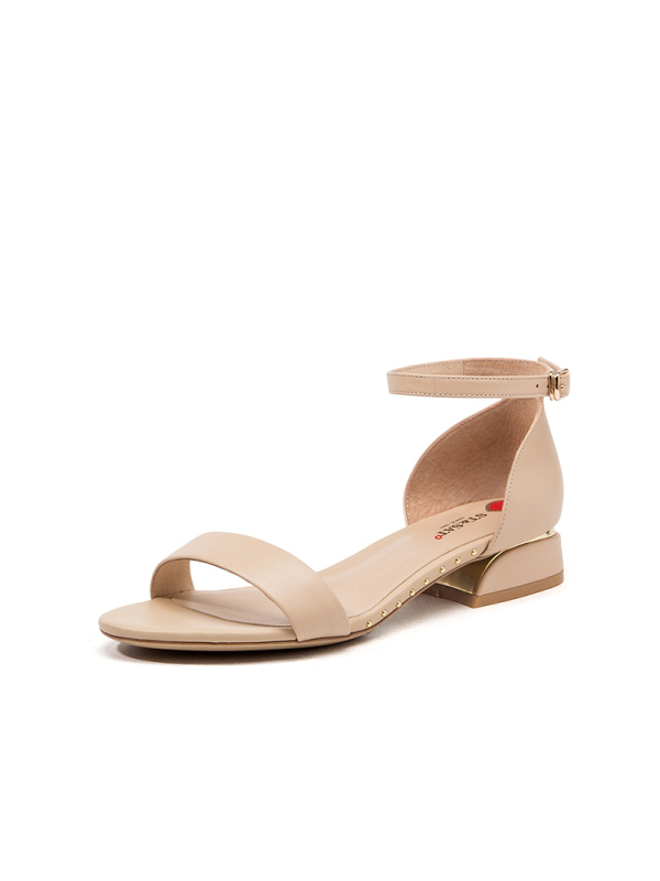 ST&SAT/星期六夏季新款凉鞋一字带包跟平底女鞋SS92115434