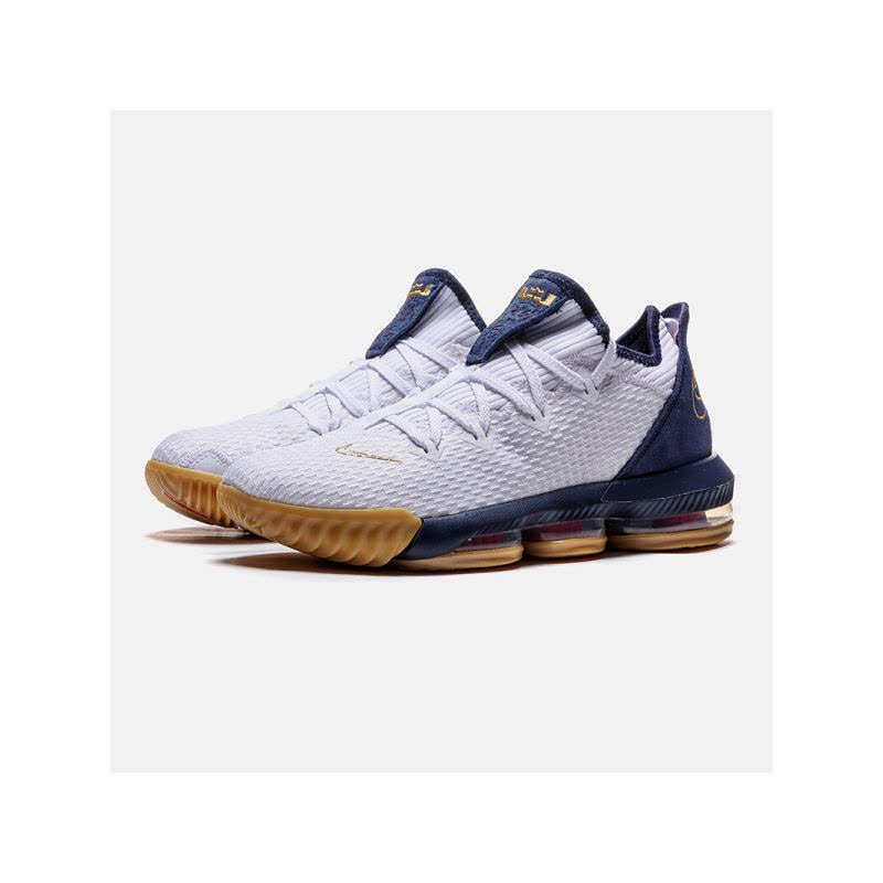 NIKE男鞋篮球鞋2019新款詹姆斯系列气垫时尚迷彩训练运动鞋CI2669 CI2669-101白色+金属金+深藏青+大图片