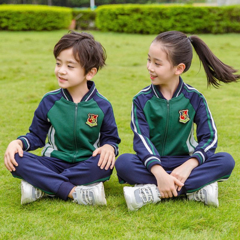 Brookings幼儿园园服2023春秋装小校服套装老师儿童班服运动服三