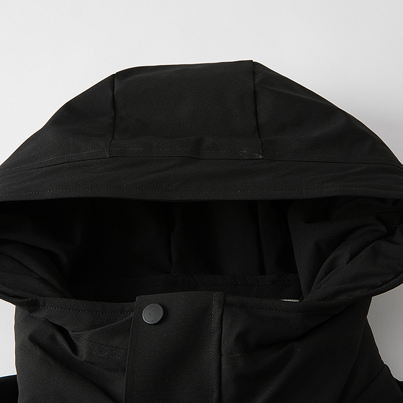 罗蒙(ROMON)冬季男士商务休闲中长款连帽羽绒服