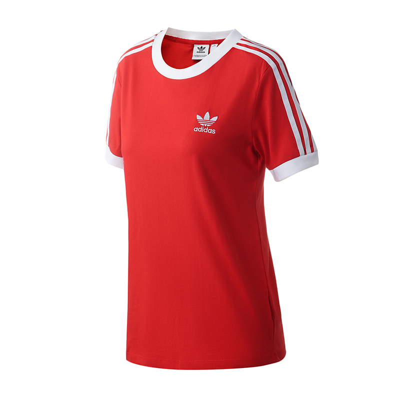 adidas阿迪达斯三叶草女装运动服休闲圆领短袖T恤FM3318