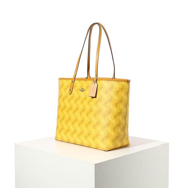 20春夏新款 COACH CITY马车印花 双面单肩托特包 47x28x15CM图片