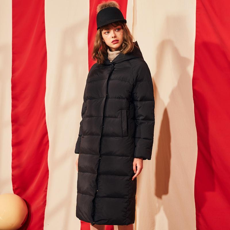 Puella羽绒服女白鸭绒冬季2019新款中长款流行Puella外套2T000513