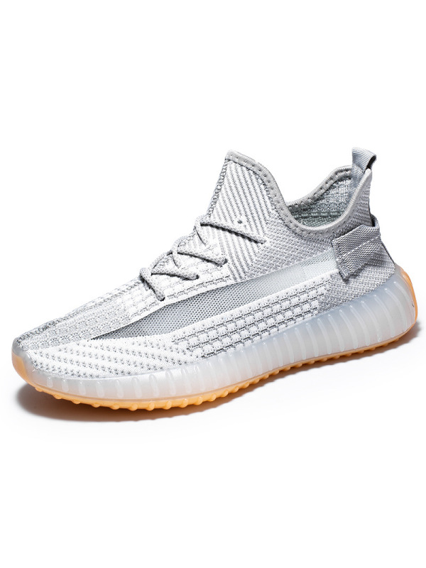 Ceba2021夏季新款飞织椰子鞋网面透气时尚运动跑步鞋潮流休闲男鞋