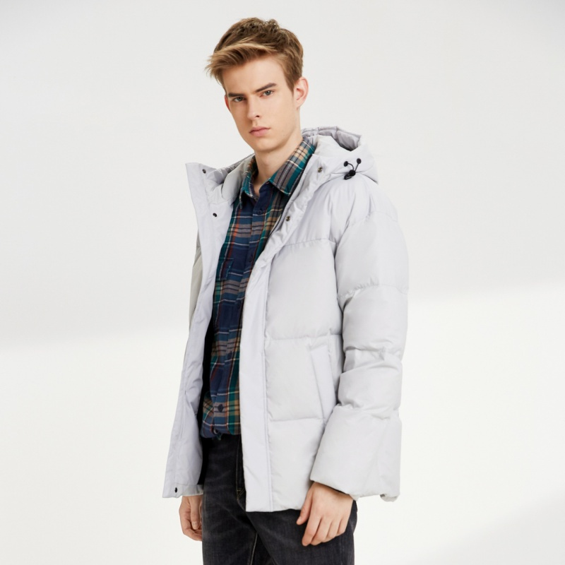 波司登outlets奥莱男士短款连帽休闲保暖冬羽绒服