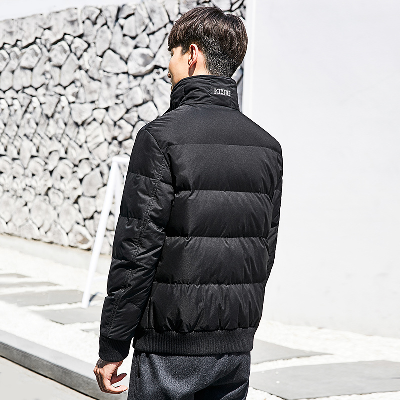 柒牌seven男装羽绒服保暖外套青年时尚休闲立领短款羽绒上衣