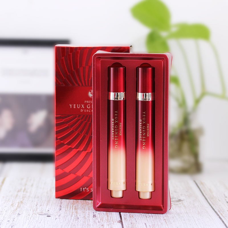 it s skin伊思红参蜗牛滚珠眼霜 紧致抗皱去眼袋黑眼圈15ml*2支