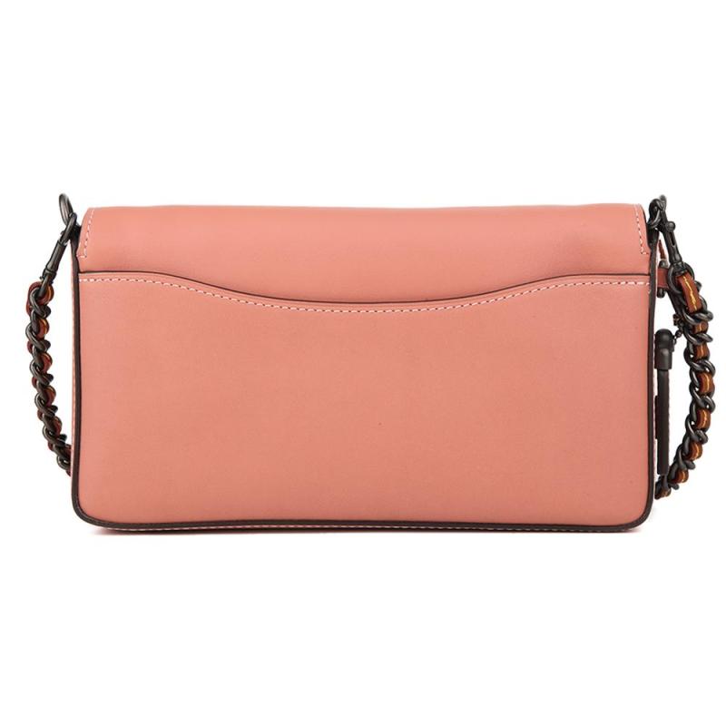 COACH 纯皮拼接女士斜挎包86831