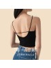 新款春夏吊带背心女带胸垫内衣内搭外搭纯欲可机洗防透肉美背