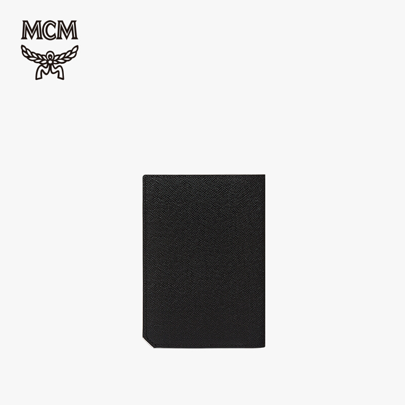 MCM 奢侈品 新款NEW BRIC 男士牛皮革护照夹卡包卡夹钱夹送男友 黑色MXV8ALL50BK001