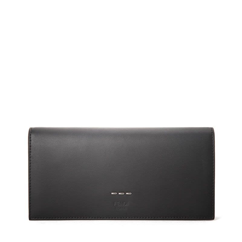 FENDI/芬迪 男钱包金属饰条长款翻盖钱夹 7M0186图片