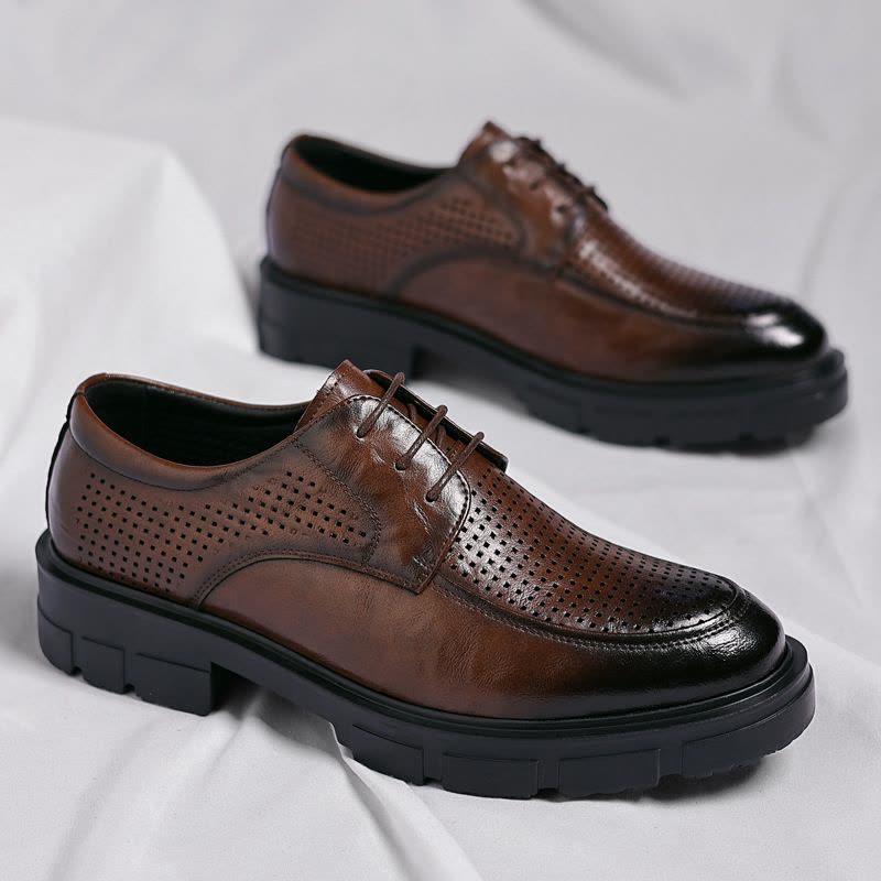 内增高皮鞋男增高男鞋高级感商务正装男士结婚新郎鞋SJZ81-1图片