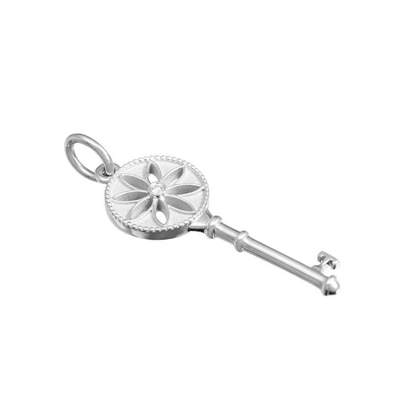蒂芙尼 Tiffany & Co. 简约雏菊钥匙银色吊坠大号 26887666