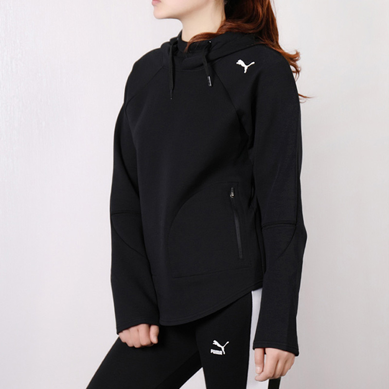 PUMA/彪马专柜女子运动服休闲套头连帽针织卫衣843996