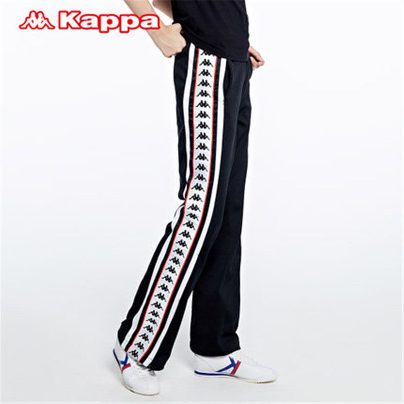 Kappa卡帕女运动休闲卫裤百年串标运动裤K0762AK51黑色-990图片