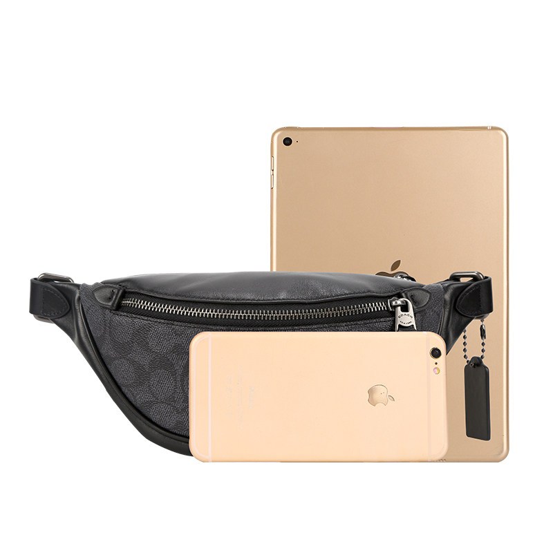 蔻驰coach奢侈品专柜款男士腰包时尚腰包胸包休闲包斜跨包76187qbchr