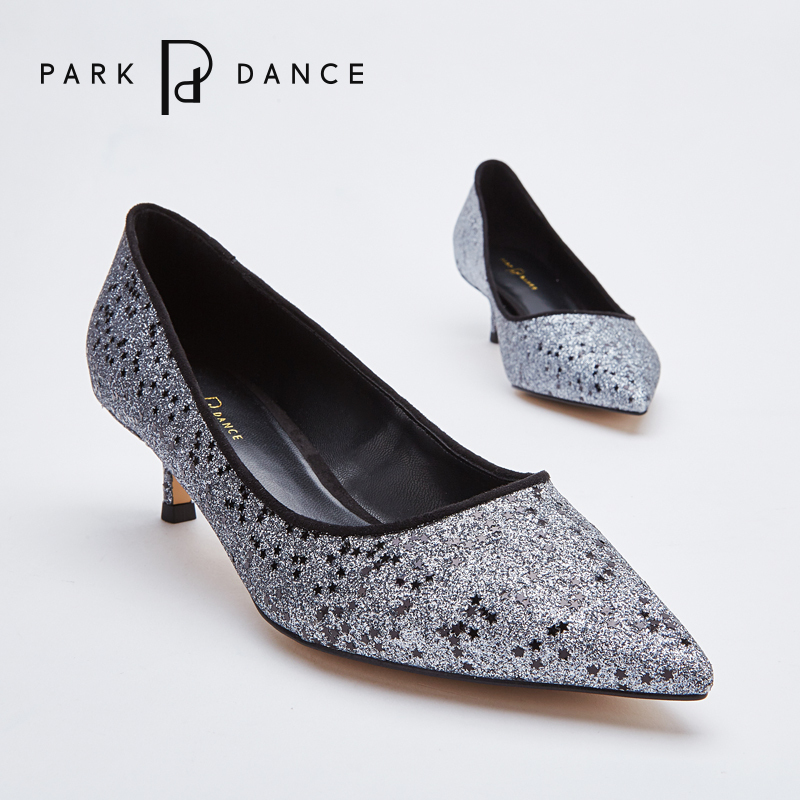 park dance 格利特小猫跟女鞋 浅口尖头单鞋中高跟鞋