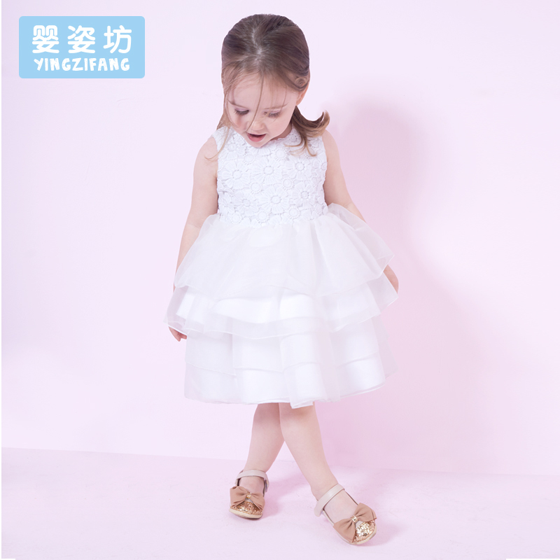 女童夏装新款公主裙宝宝连衣裙背心裙儿童裙子韩版蓬蓬裙小礼服