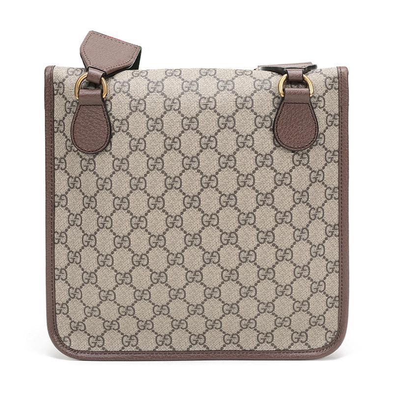 gucci古驰男女中性ggsupreme系列涂层帆布单肩斜挎包中号5986049c2vt