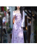 碎花吊带连衣裙女春秋季新款收腰显瘦设计感小个子外搭开衫两件套