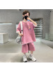 男童夏季套装2025新款儿童夏装短袖运动服薄款大童夏款帅气时髦潮