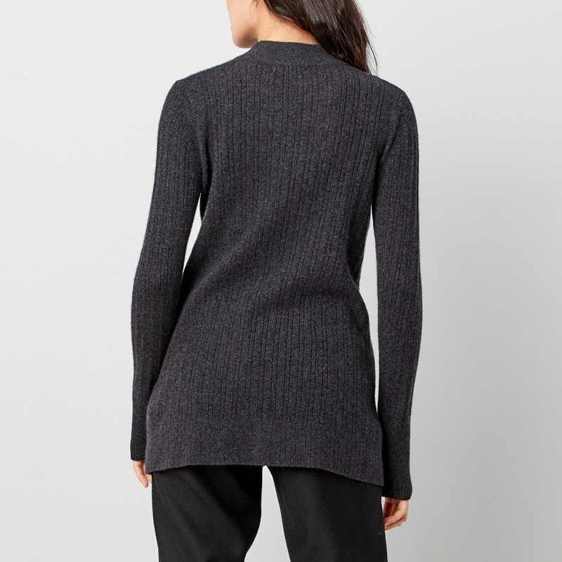 鄂尔多斯erdos秋冬半高领抽条女式针织套衫羊绒衫c274a0055