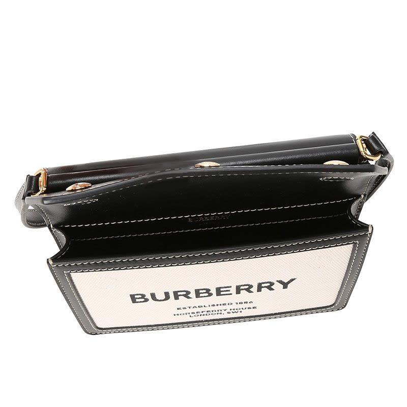 BURBERRY 博柏利 Title 口盖包迷你 字母徽标帆布织物8031901图片