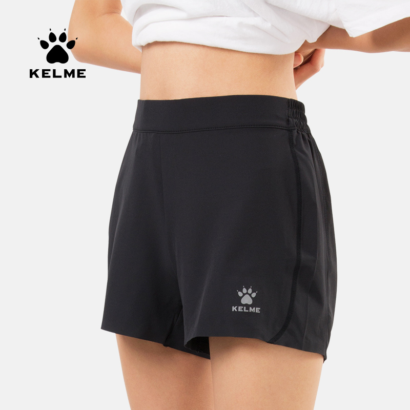 KELME/卡尔美 跑步训练运动裤女健身房速干宽松瑜伽外穿透气短裤