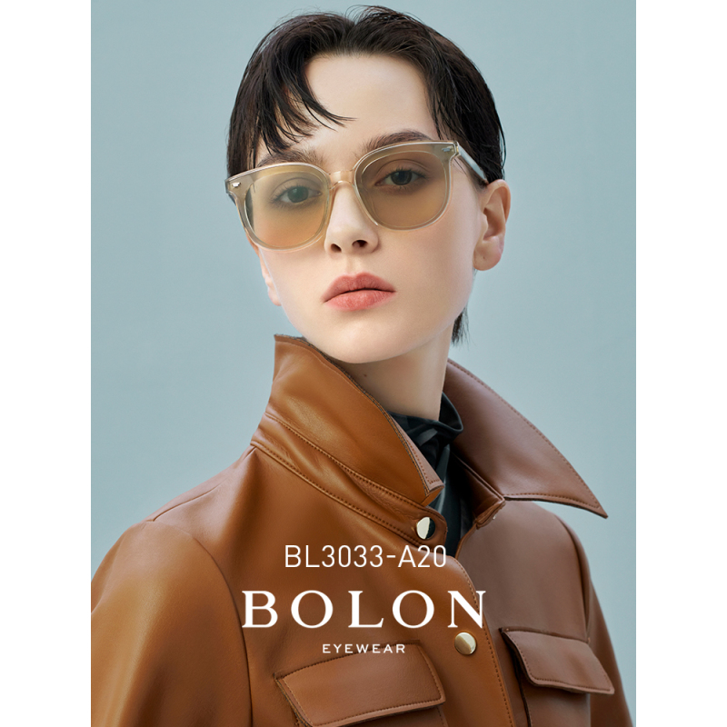 BOLON暴龙眼镜2021板材太阳镜女猫眼韩版大框偏光墨镜BL3033