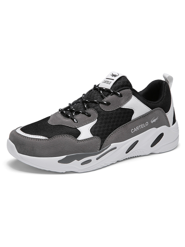 卡帝乐鳄鱼cartelo春夏新品休闲鞋男鞋运动鞋子夏季透气网鞋老爹鞋