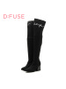 迪芙斯(D:fuse)冬季尖头高跟粗跟时尚长靴女DF74117173