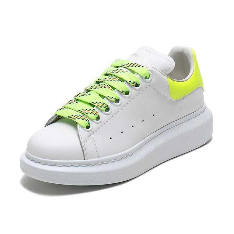 Alexander McQueen 亚历山大·麦昆 女款系带阔型运动鞋小白鞋 553770 WHXM5