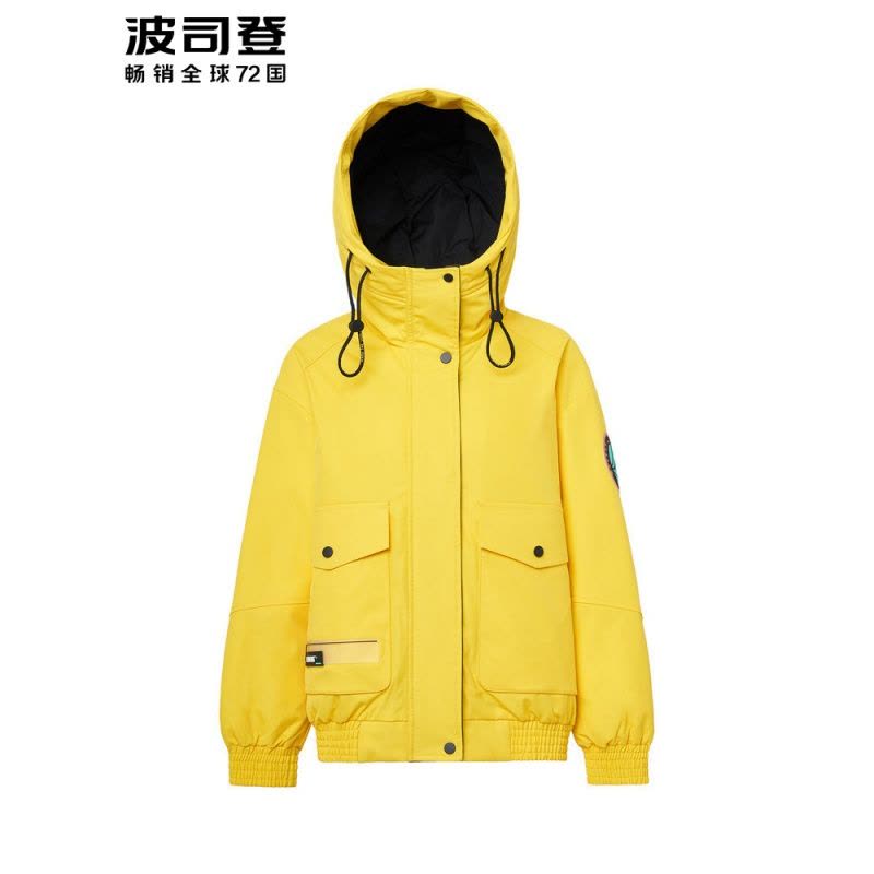 波司登女新款短款时尚羽绒服工装外套冬季_1图片