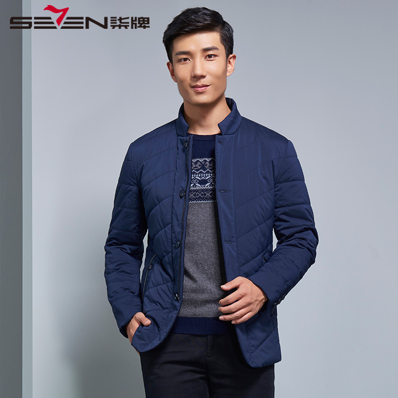 【商场同款】柒牌SEVEN男装时尚休闲外套棉服冬季潮流上衣棉衣冬季711K22260