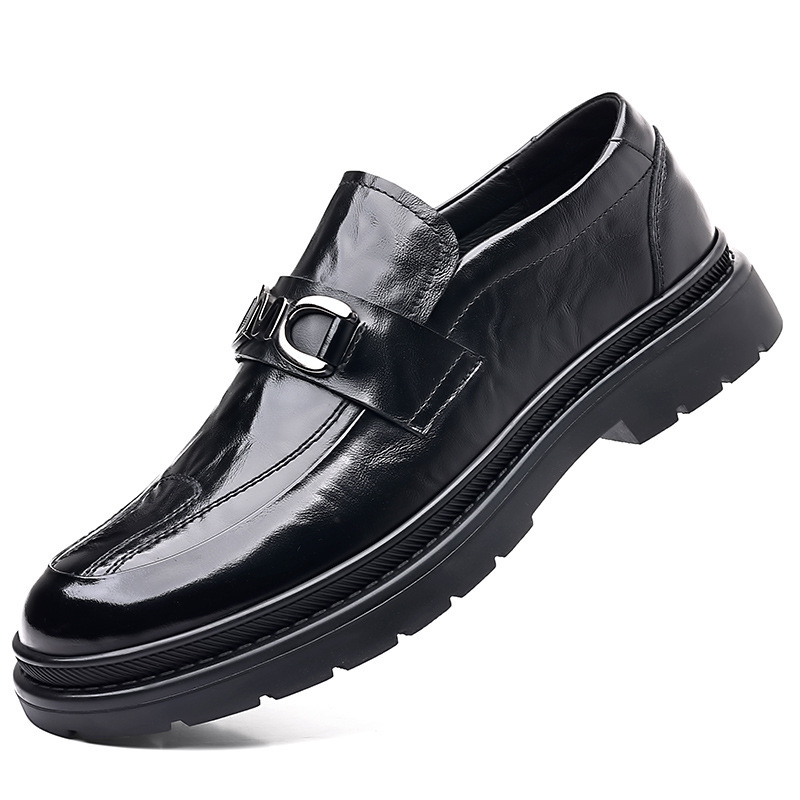 皮鞋男款商务休闲鞋英伦风男士新款皮鞋百搭透气新郎鞋结婚鞋子