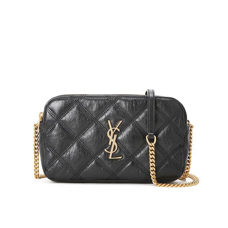 预订 YSL BECKY 相机包 字母LOGO绗缝608941金链图片