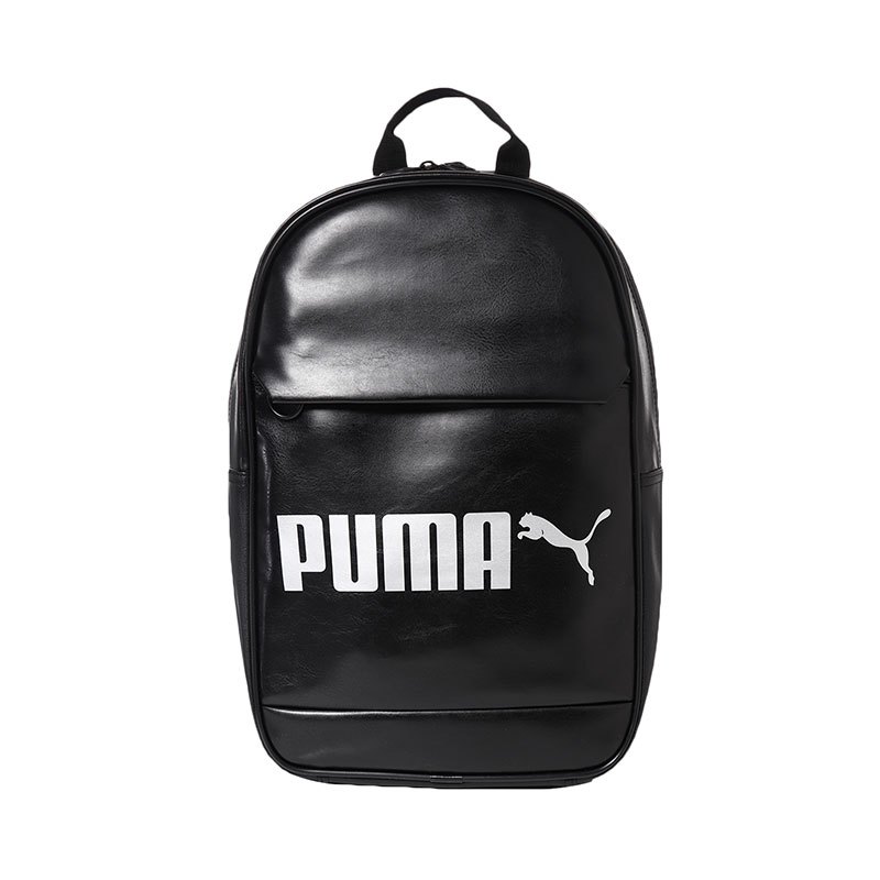 puma彪马双肩包男女运动休闲皮革背包07500607500601黑色