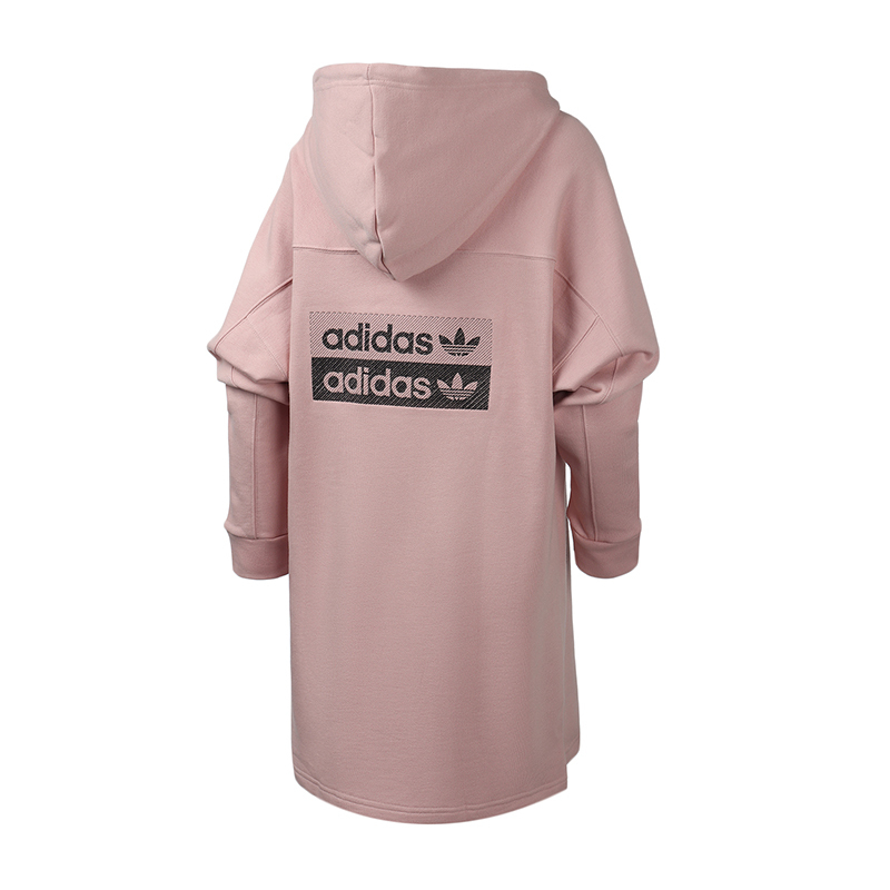 adidas阿迪达斯三叶草女装运动服休闲连衣裙卫衣ED7448