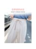 Ceba冰丝阔腿裤女裤子夏季薄款高腰垂感宽松直筒黑色休闲拖地夏天长裤