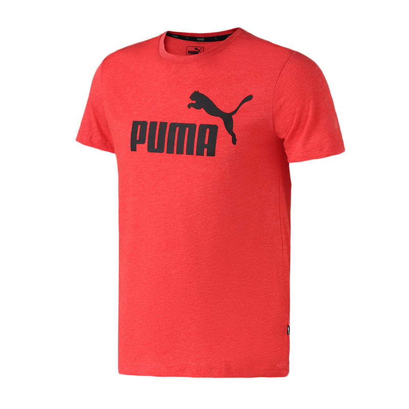 PUMA彪马男装跑步训练经典LOGO款圆领短袖T恤855399 L 85539911亮红色