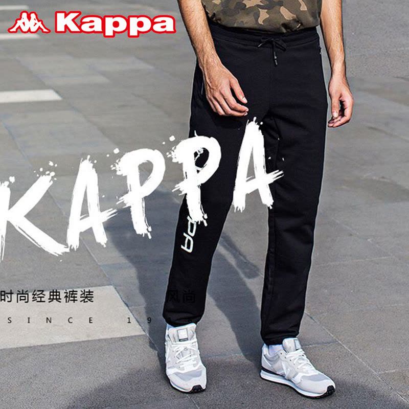 Kappa卡帕男运动裤卫裤春季裤子棉休闲裤直筒运动长裤子图片